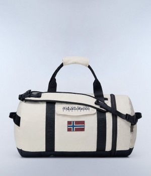 Napapijri Bering Travel Duffle Bag Plunjezak Heren Beige Zilver | 2684907-KJ