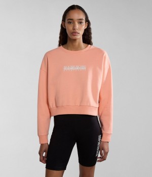 Napapijri Box Sweatshirt Sweatshirts Dames Roze | 7652803-IG