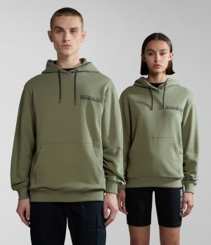 Napapijri Boyd Hoodie Hoodie Dames Groen | 0392841-AT