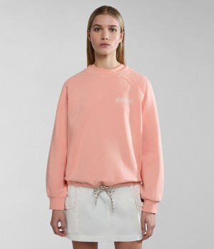 Napapijri Boyd Sweatshirt Sweatshirts Dames Roze | 1658342-YQ