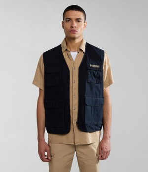 Napapijri Colden Vest Gilet Heren Zwart | 5286431-NL