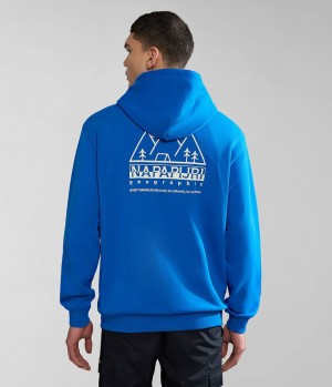 Napapijri Faber Hoodie Hoodie Heren Blauw | 1057832-EB