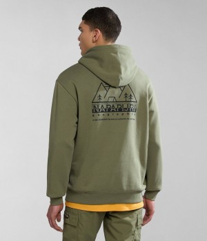 Napapijri Faber Hoodie Hoodie Heren Groen | 7260813-IY