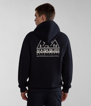 Napapijri Faber Hoodie Hoodie Heren Zwart | 5783012-NO