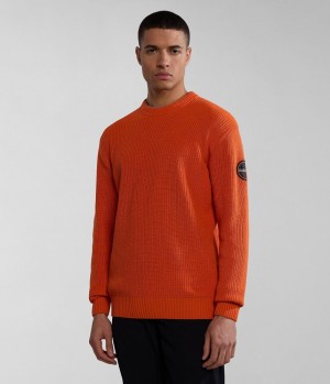 Napapijri Gwich Jumper Jumpers Heren Oranje | 1354267-ZX