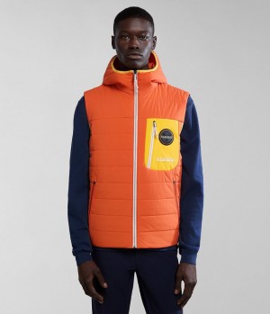 Napapijri Huron Packable Vest Gilet Heren Oranje | 4963570-QN