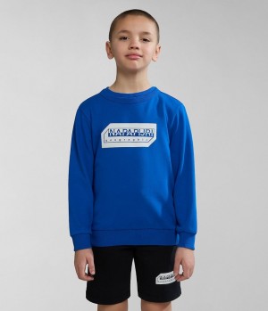 Napapijri Kitik Sweatshirt (4-16 YEARS) Sweatshirts Kinderen Blauw | 5280416-WX