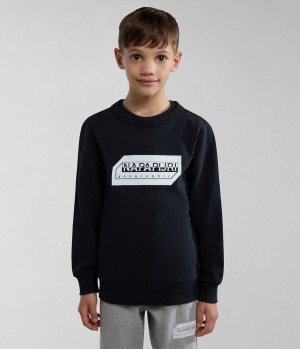 Napapijri Kitik Sweatshirt (4-16 YEARS) Sweatshirts Kinderen Zwart | 6372058-HM