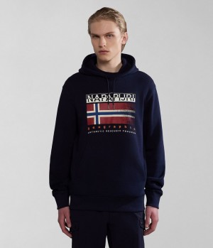 Napapijri Kreis Hoodie Hoodie Heren Donkerblauw | 0529617-KV