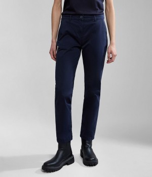 Napapijri Meridian Chino Trousers Chino Broek Dames Donkerblauw | 8216940-KA