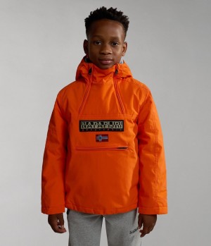 Napapijri Northfarer Winter Anorak Jacket (4-16 YEARS) Regenjassen Kinderen Oranje Rood | 9258603-QH