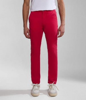 Napapijri Puyo Summer Chino Trousers Chino Broek Heren Rood | 0146582-GE