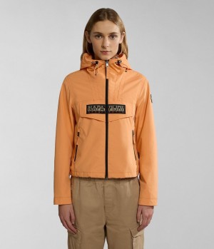 Napapijri Rainforest Open Summer Jacket Regenjassen Dames Oranje | 6341028-ZT