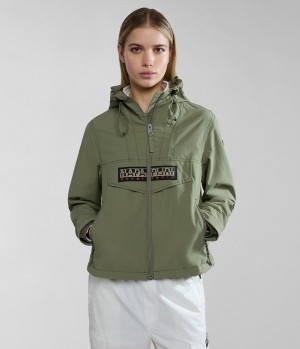 Napapijri Rainforest Open Summer Jacket Regenjassen Dames Groen | 8024679-PL