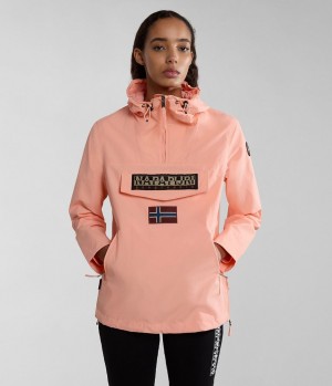 Napapijri Rainforest Pocket Summer Anorak Jacket Regenjassen Dames Roze | 0968517-BT