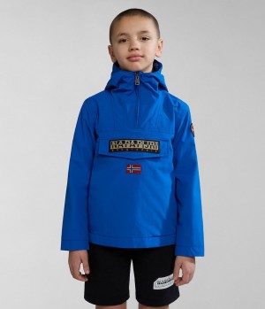 Napapijri Rainforest Summer Anorak Jacket (4-16 YEARS) Regenjassen Kinderen Blauw | 9715263-QO