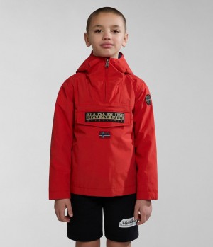 Napapijri Rainforest Summer Anorak Jacket (4-16 YEARS) Windjak Kinderen Rood | 1260978-BK