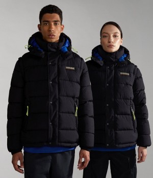 Napapijri Rick Puffer Jacket Puffer Jas Heren Zwart | 4953682-WU