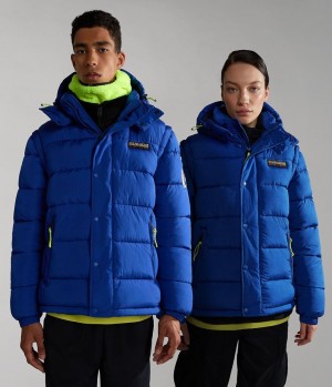 Napapijri Rick Puffer Jacket Puffer Jas Heren Blauw | 7251849-BO