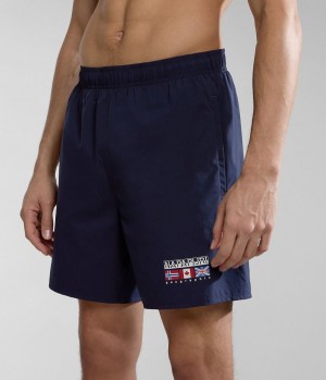 Napapijri Sahtu Swimming Trunks Zwembroek Heren Donkerblauw | 2476835-TF