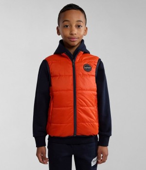 Napapijri Santafe Vest (4-16 YEARS) Gilet Kinderen Oranje | 1083426-ZY