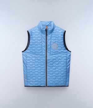 Napapijri Sarine Vest Gilet Heren Blauw Grijs | 8579603-OS