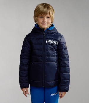 Napapijri Verna Puffer Jacket (4-16 YEARS) Puffer Jas Kinderen Donkerblauw | 0817459-WX