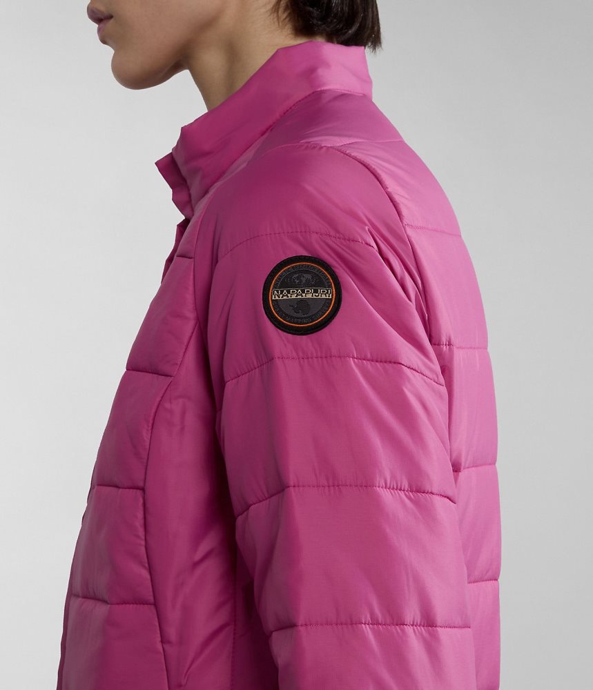 Napapijri Acalmar Short Jacket Puffer Jas Dames Roze | 9473208-NC