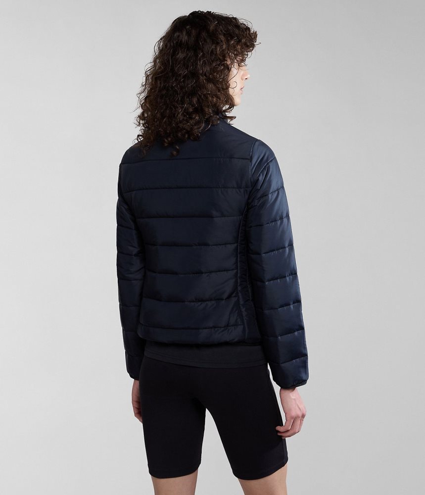 Napapijri Acalmar Short Jacket Puffer Jas Dames Zwart | 5180694-NI