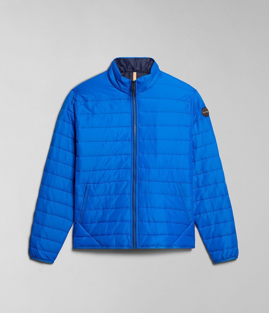 Napapijri Acalmar Short Jacket Puffer Jas Heren Blauw | 6532480-DB