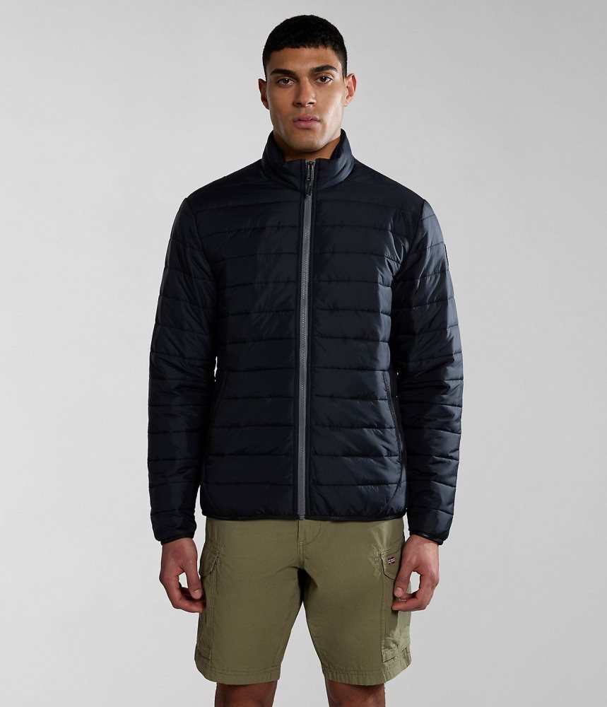 Napapijri Acalmar Short Jacket Puffer Jas Heren Zwart | 8057439-ST