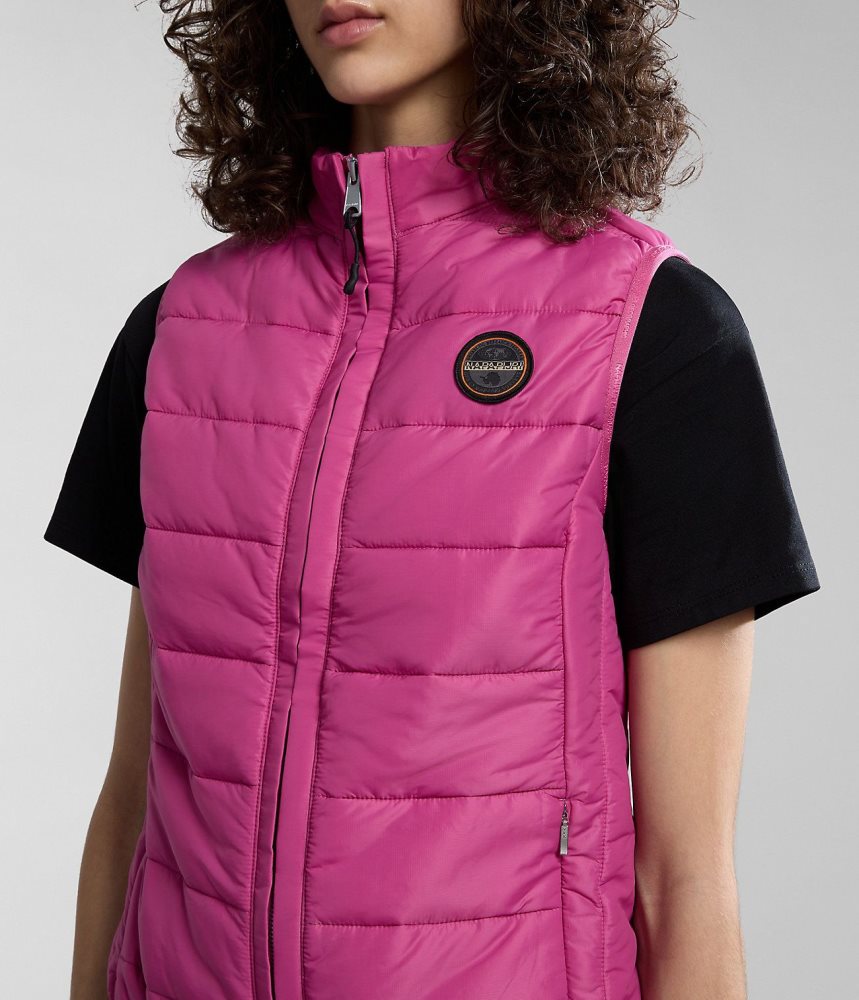 Napapijri Acalmar Vest Gilet Dames Roze | 9746108-BP