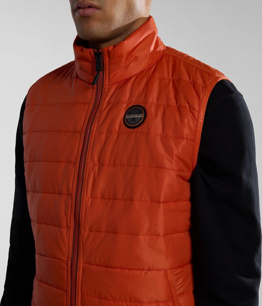 Napapijri Acalmar Vest Gilet Heren Oranje | 6459820-UK