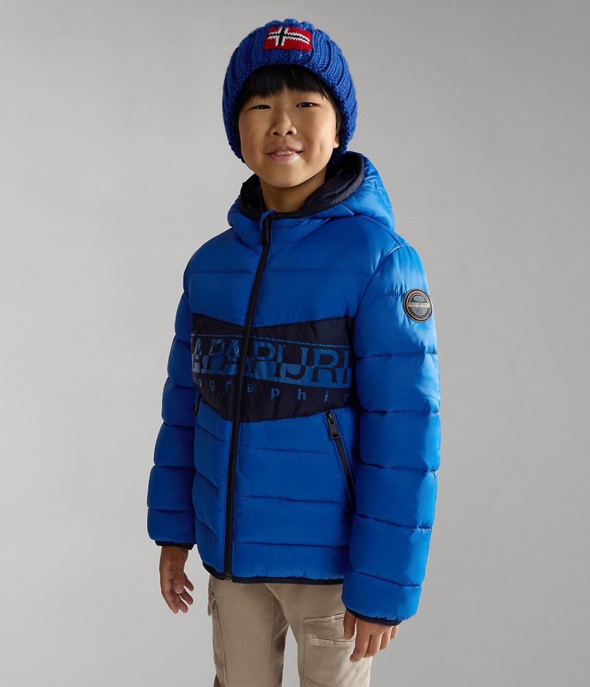 Napapijri Aerons Puffer Jacket (4-16 YEARS) Regenjassen Kinderen Blauw | 7942685-OB