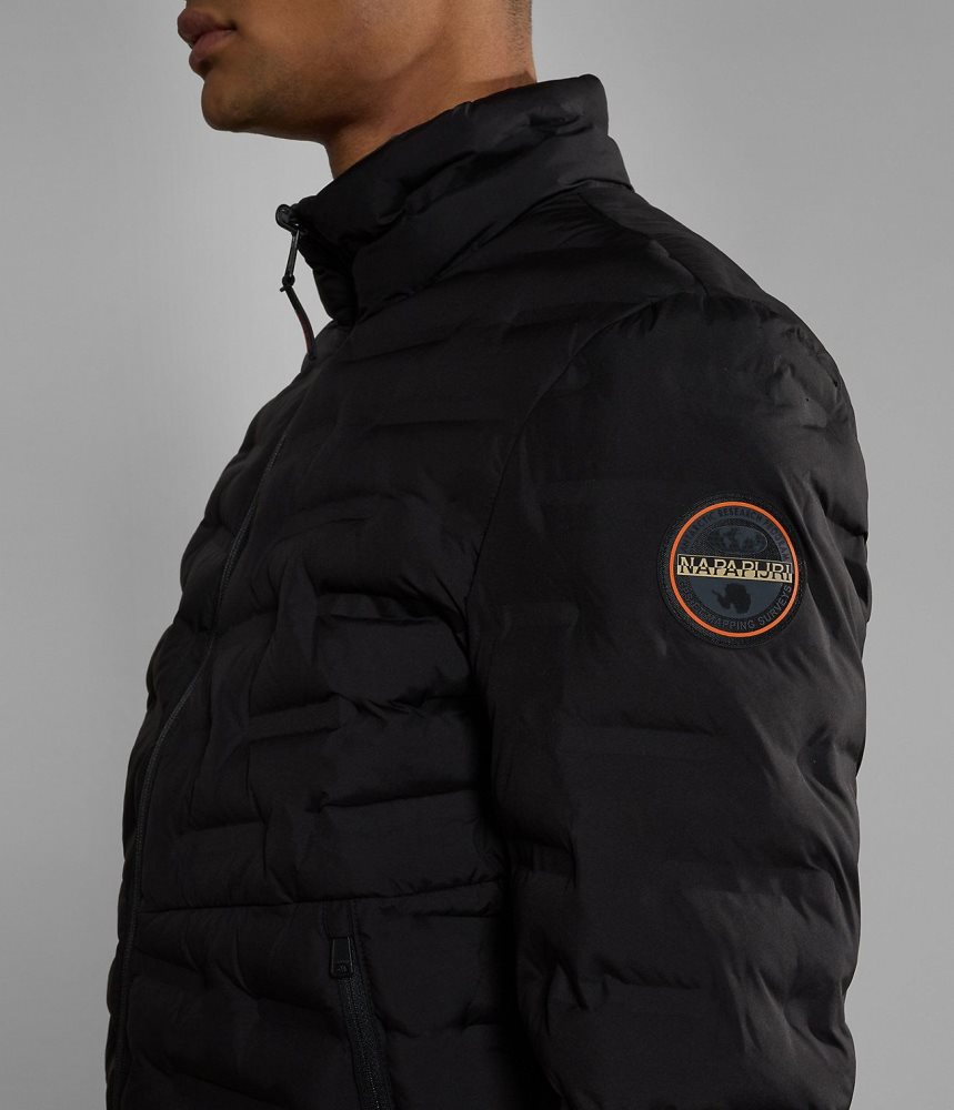 Napapijri Alvar Reversible Puffer Jacket Puffer Jas Heren Zwart | 3154079-NC