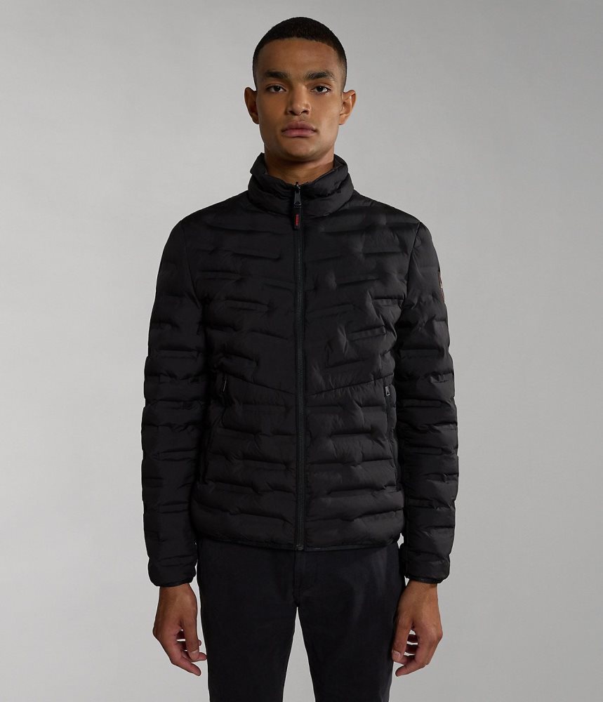 Napapijri Alvar Reversible Puffer Jacket Puffer Jas Heren Zwart | 3154079-NC