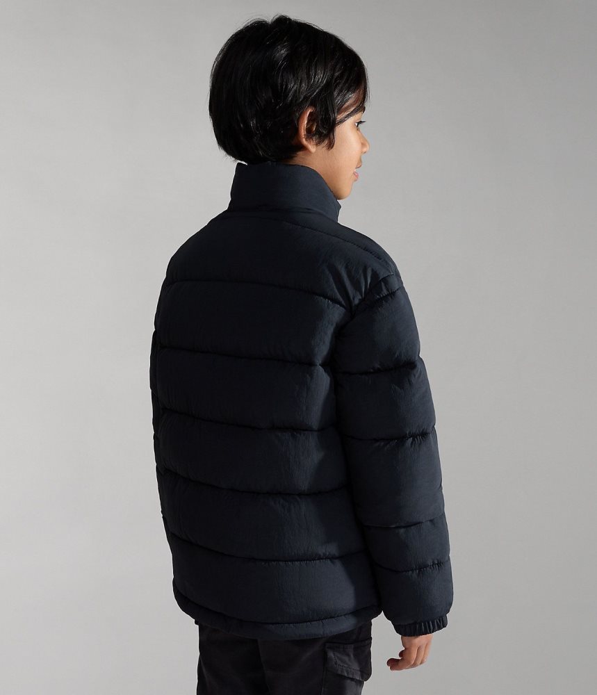 Napapijri Bachar Puffer Jacket (10-16 YEARS) Regenjassen Kinderen Zwart | 1394576-FH