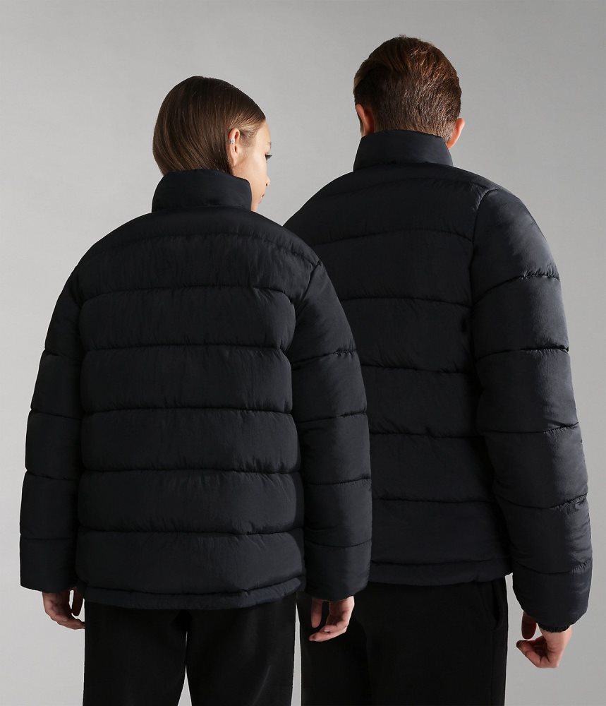 Napapijri Bachar Puffer Jacket (10-16 YEARS) Regenjassen Kinderen Zwart | 1394576-FH