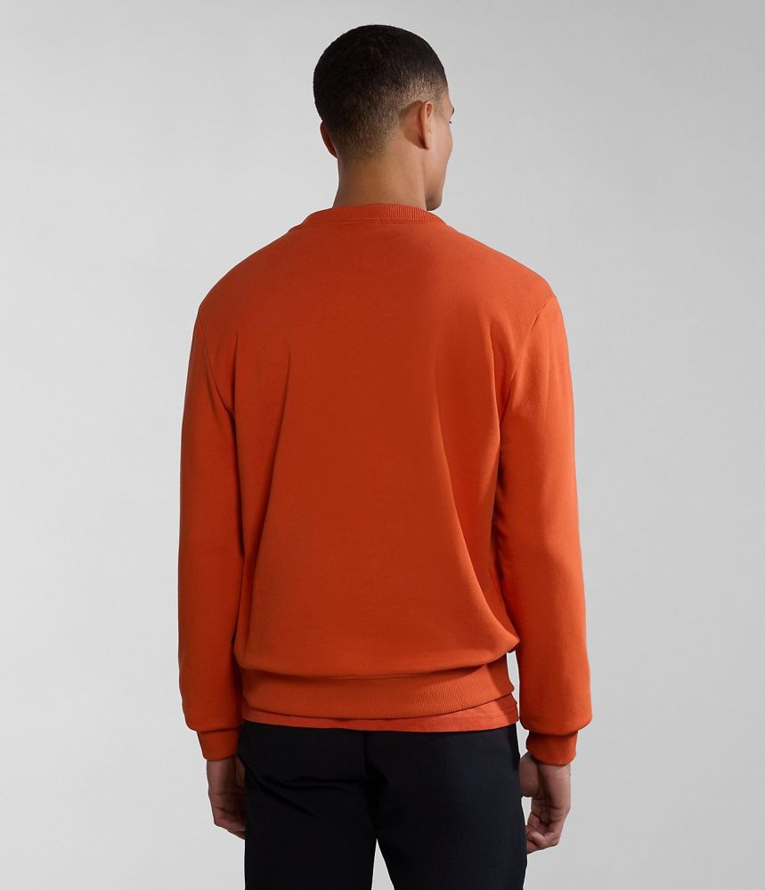 Napapijri Balis Summer Sweatshirt Sweatshirts Heren Oranje | 2193607-EU