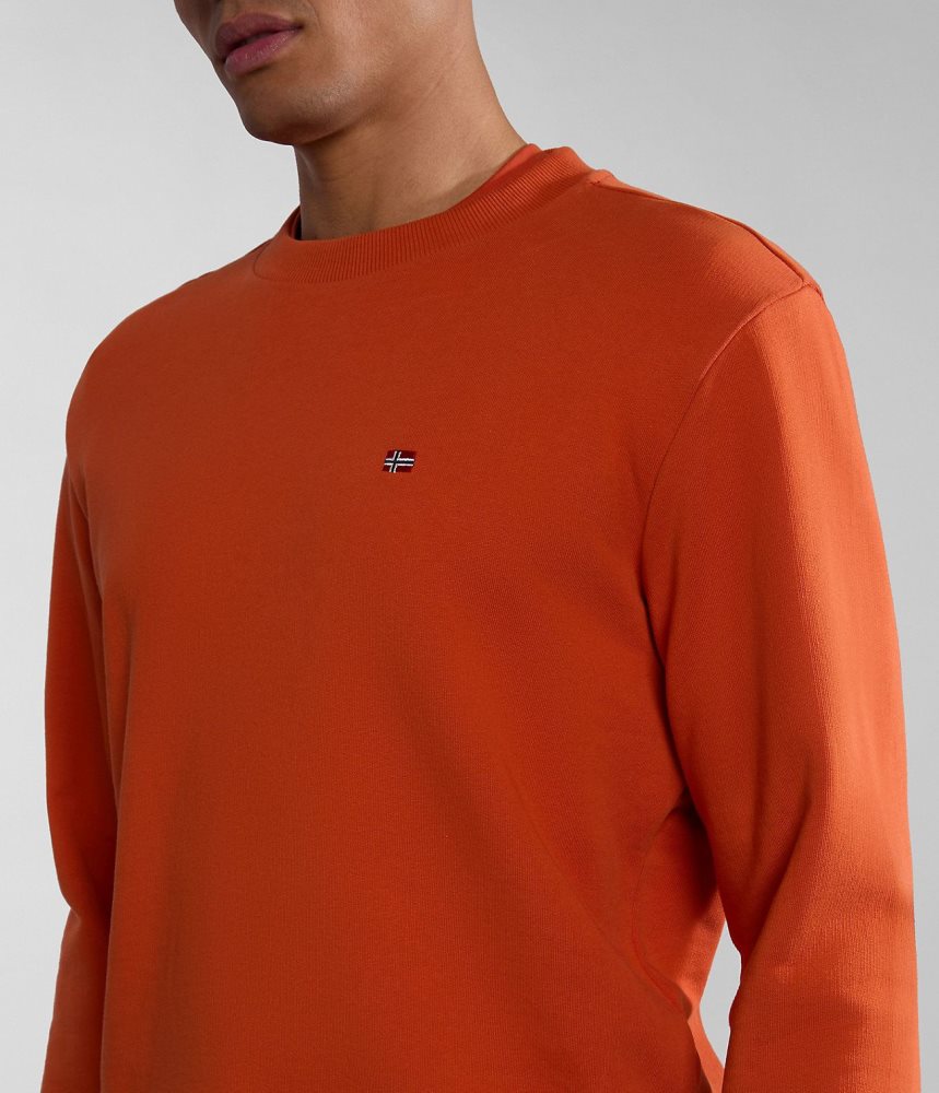 Napapijri Balis Summer Sweatshirt Sweatshirts Heren Oranje | 2193607-EU