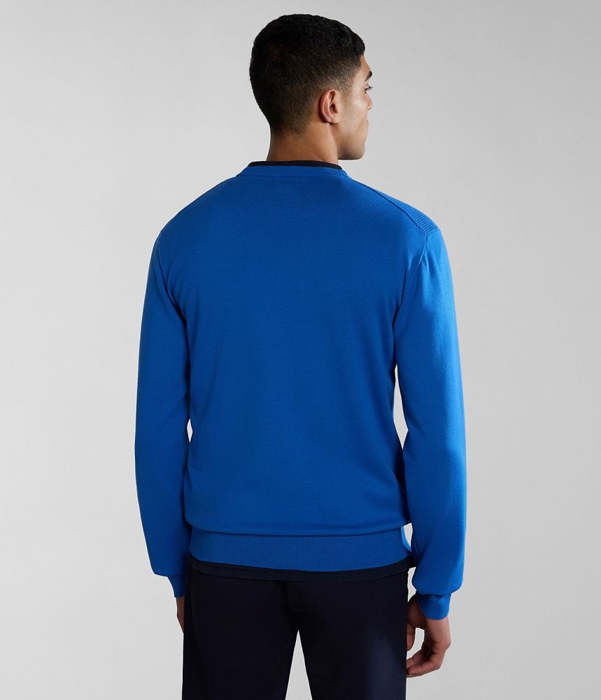 Napapijri Barensee Jumper Jumpers Heren Blauw | 7256089-ZN