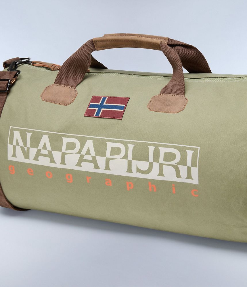 Napapijri Bering Duffle Bag Plunjezak Dames Groen | 0216543-IH