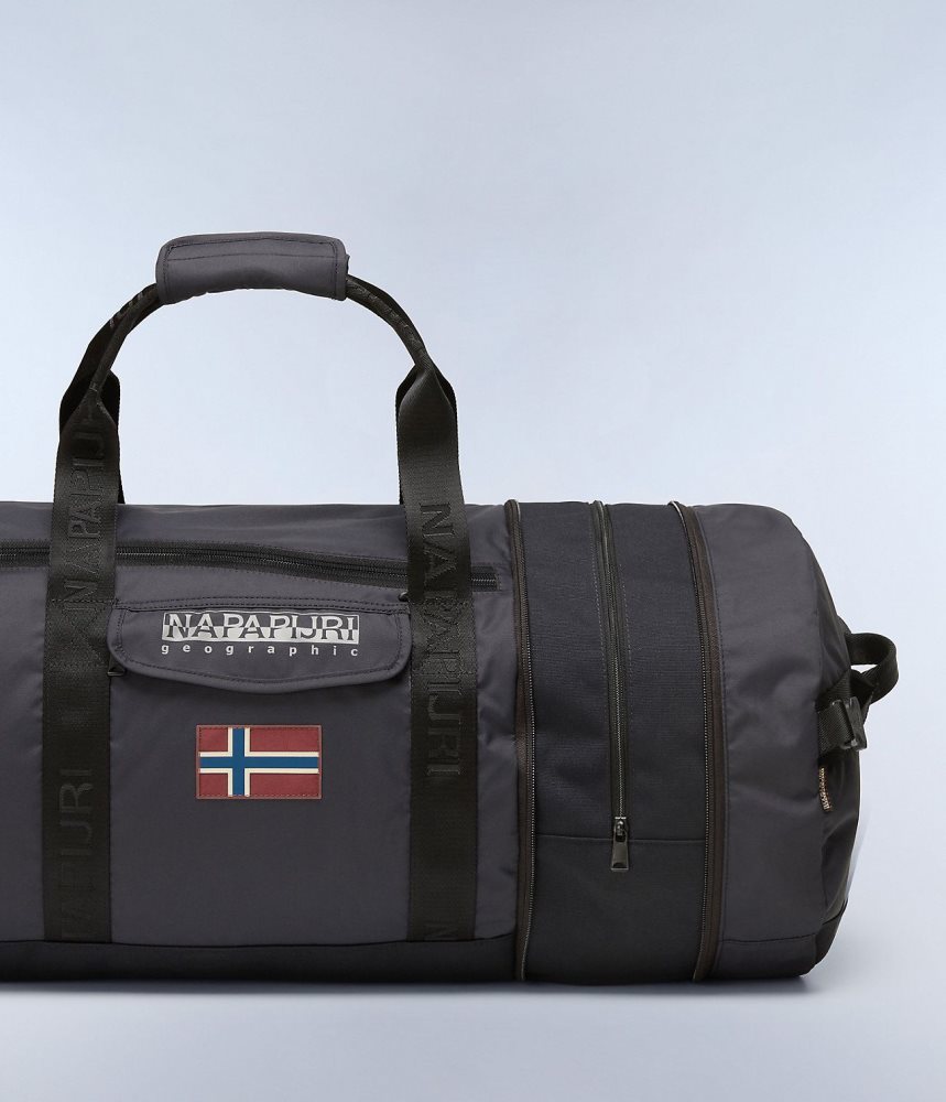 Napapijri Bering Travel Duffle Bag Plunjezak Heren Zwart | 9652831-JC