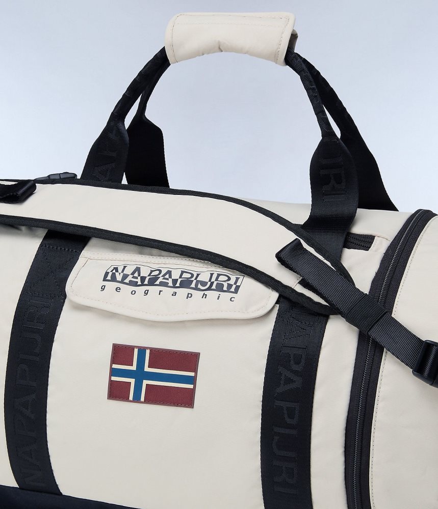 Napapijri Bering Travel Duffle Bag Plunjezak Heren Beige Zilver | 2684907-KJ