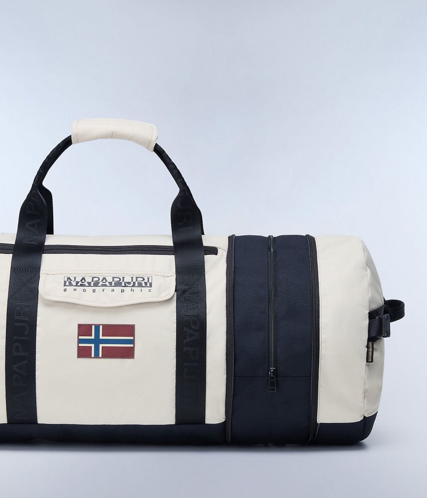 Napapijri Bering Travel Duffle Bag Plunjezak Heren Beige Zilver | 2684907-KJ