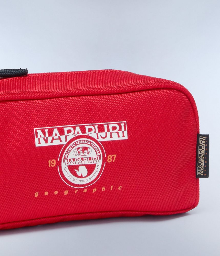 Napapijri Boussine Pencil Case Kleine Portefeuille Heren Rood | 1678942-KU