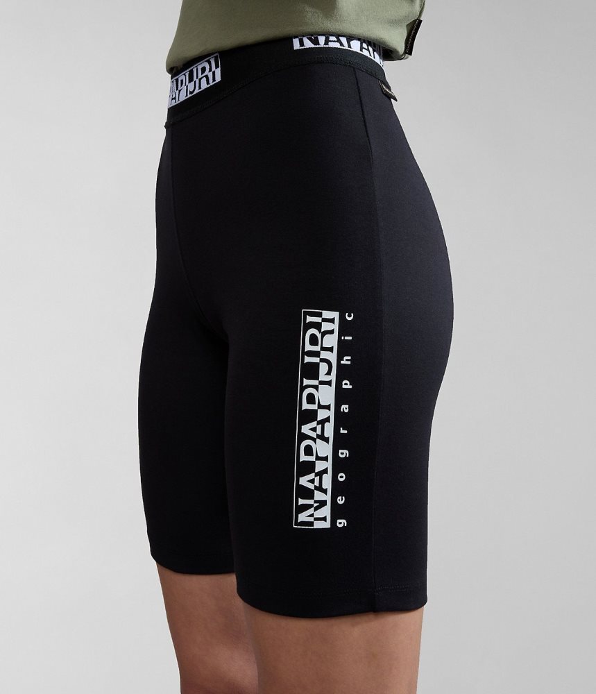 Napapijri Box Cycling Shorts Korte Broek Dames Zwart | 7842569-OU