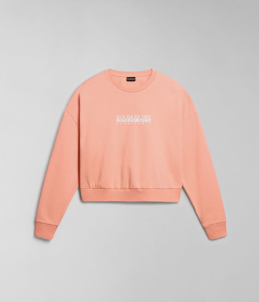 Napapijri Box Sweatshirt Sweatshirts Dames Roze | 7652803-IG