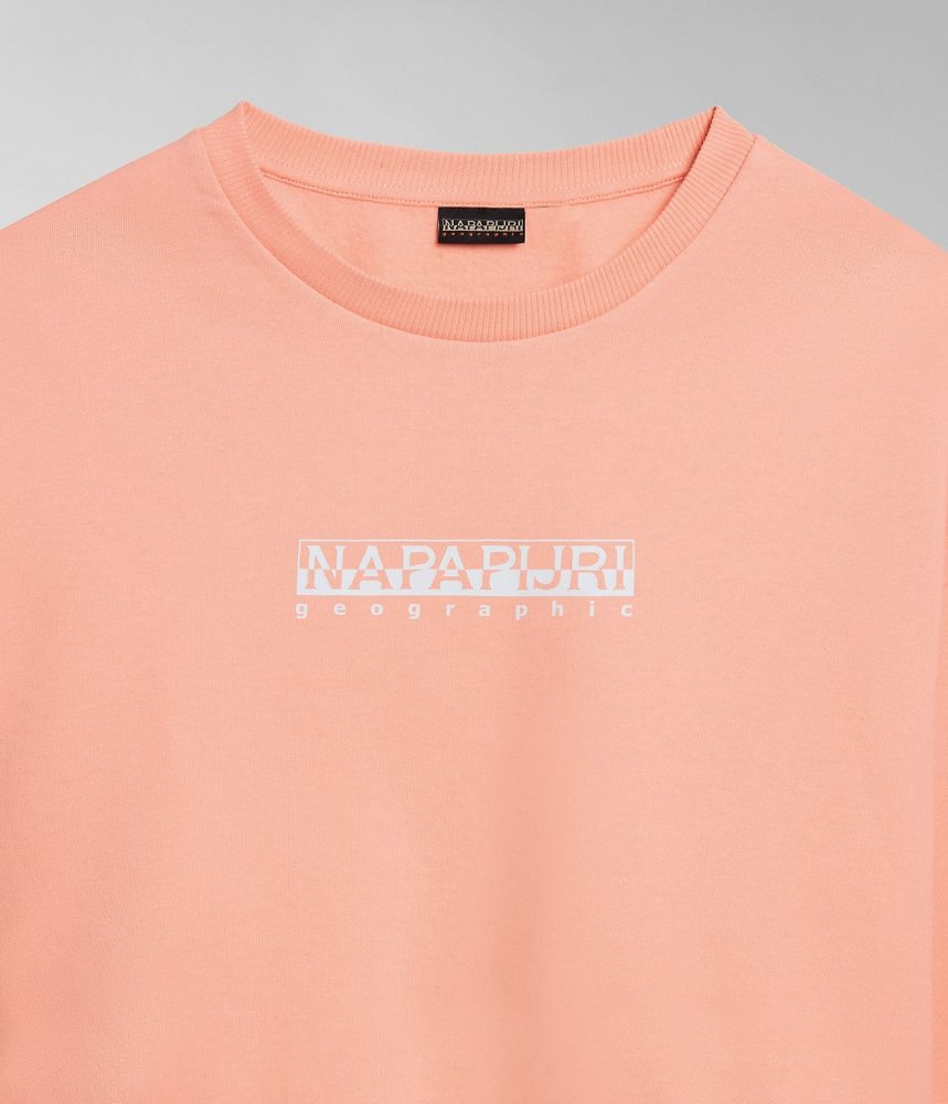 Napapijri Box Sweatshirt Sweatshirts Dames Roze | 7652803-IG