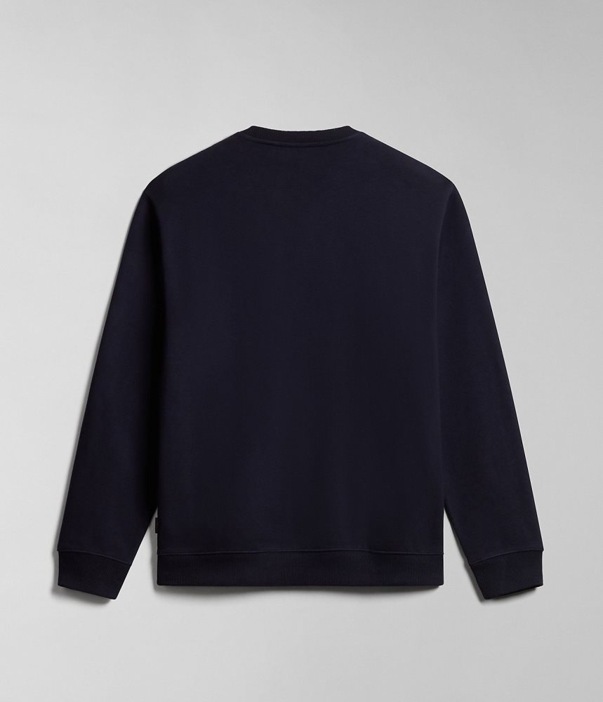 Napapijri Box Sweatshirt Sweatshirts Heren Donkerblauw | 7086125-EB